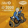 Fallout 76:  2000 (+400 Bonus) Atoms