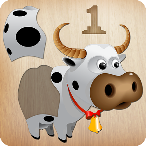 Funny Farm Animal Jigsaw Puzzle Game for Kids and Toddlers for