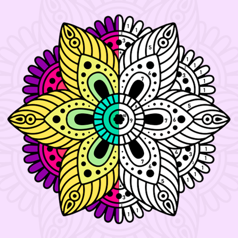 Mandala Color by Number by Abovegames LTD