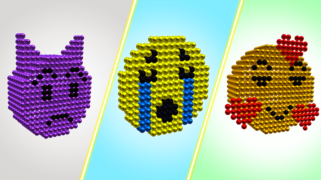 Perler bead emoji magnets
