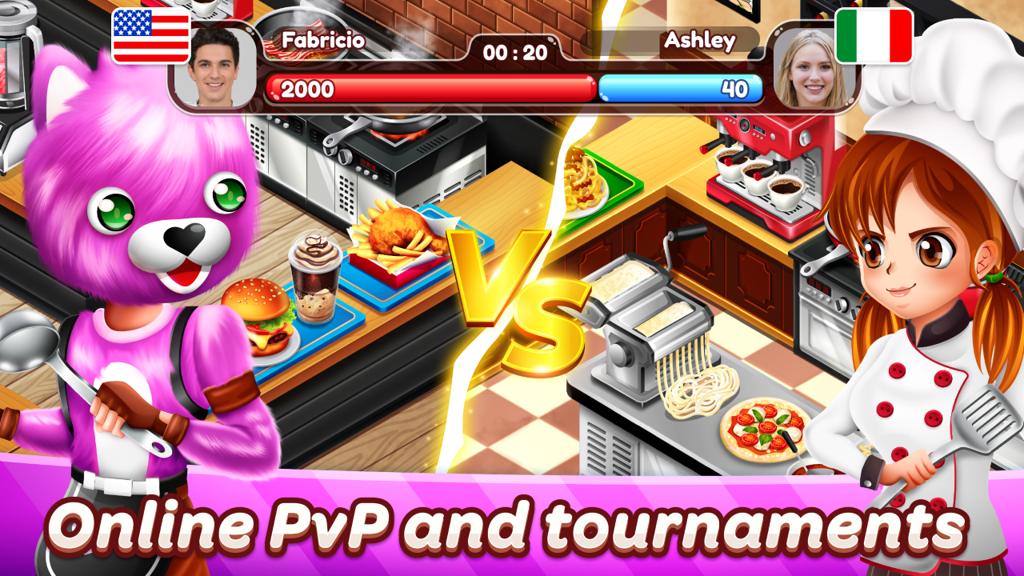 Cafe Panic: Fun Restaurant & Cooking Simulator Game