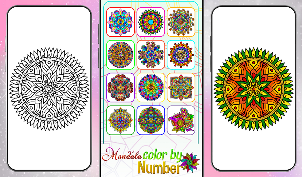 Color by Number Mandalas: An Adult Coloring Book with Fun, Easy, and  Relaxing Coloring Pages by EXP Designs