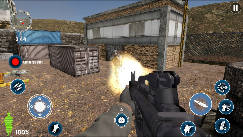 Sniper Strike Gun Shooting Simulator & Real Sniper Stealth Mission.