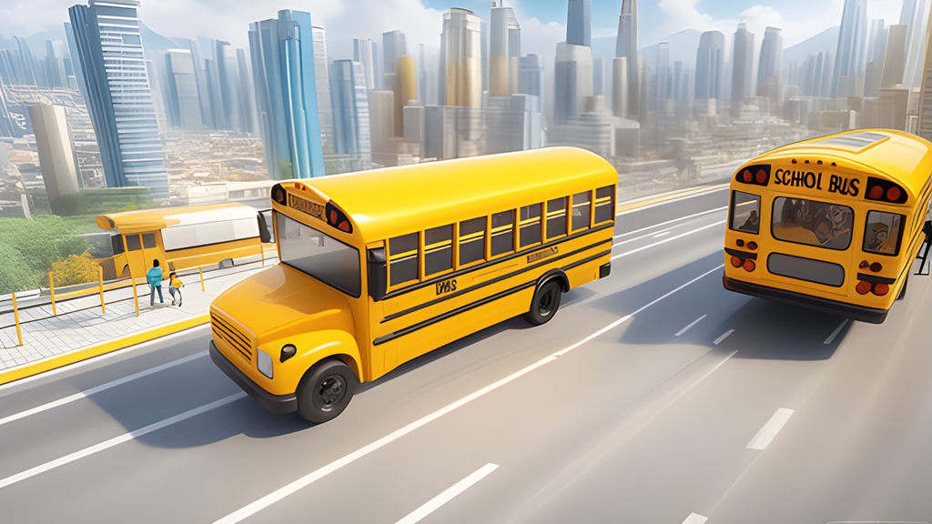 High School Crazy Bus Simulator Conduite 3D: Enfants Transport