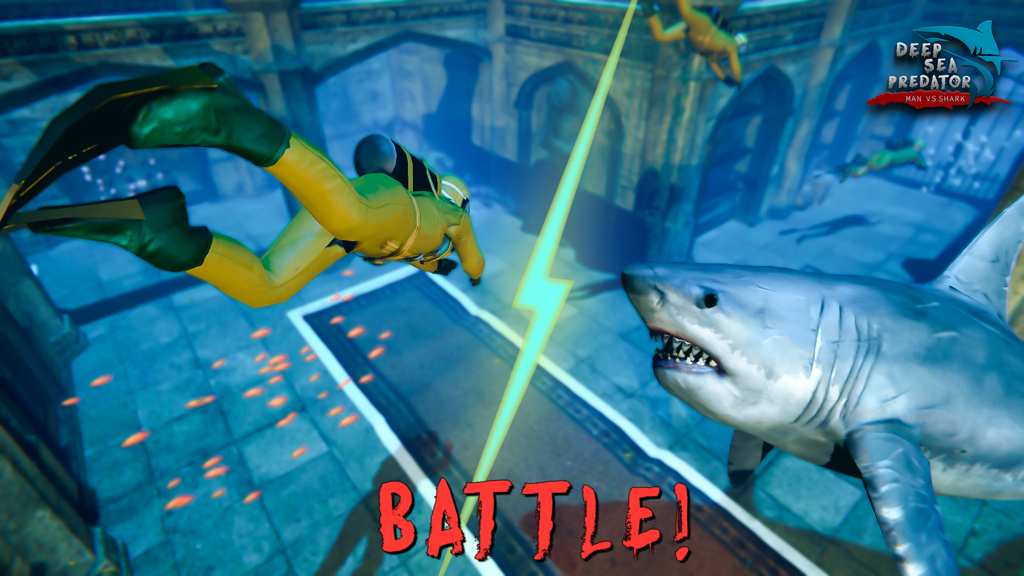 Deep Sea Predator Diver Vs Shark Microsoft Apps