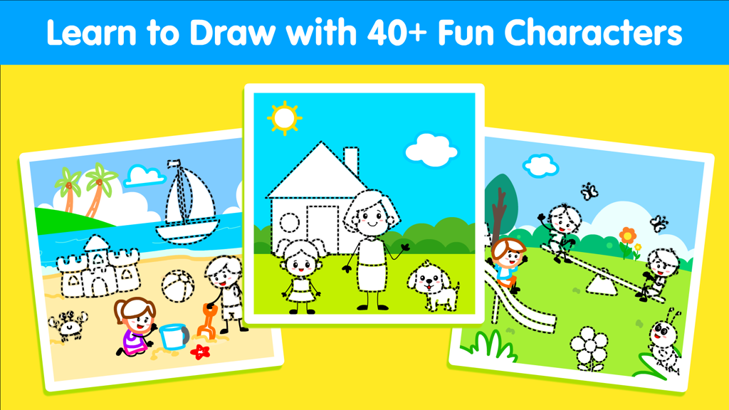 Kids Drawing Games For Girls & Coloring Pages Free: Learn To Draw Toddler  Learning Games For 2-5 Year Olds - ແອັບ Microsoft