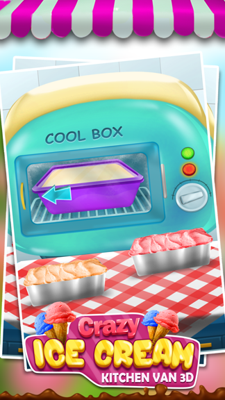 Rainbow Ice Cream Kitchen Van 3D - Unicorn Party Food Maker & Ice