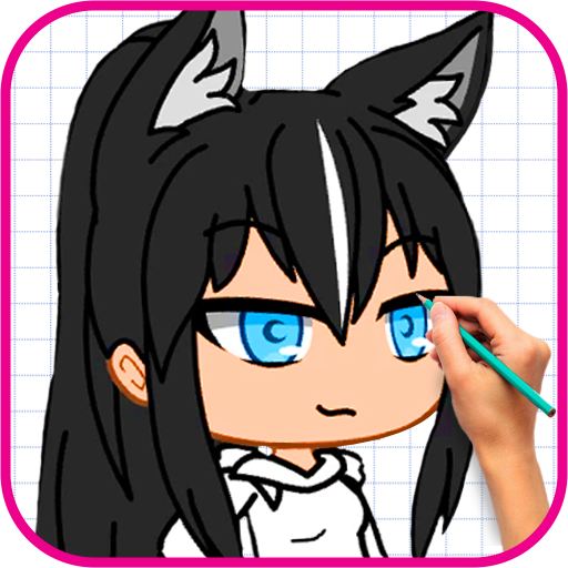 Easy anime girl drawing, How to draw anime step by step