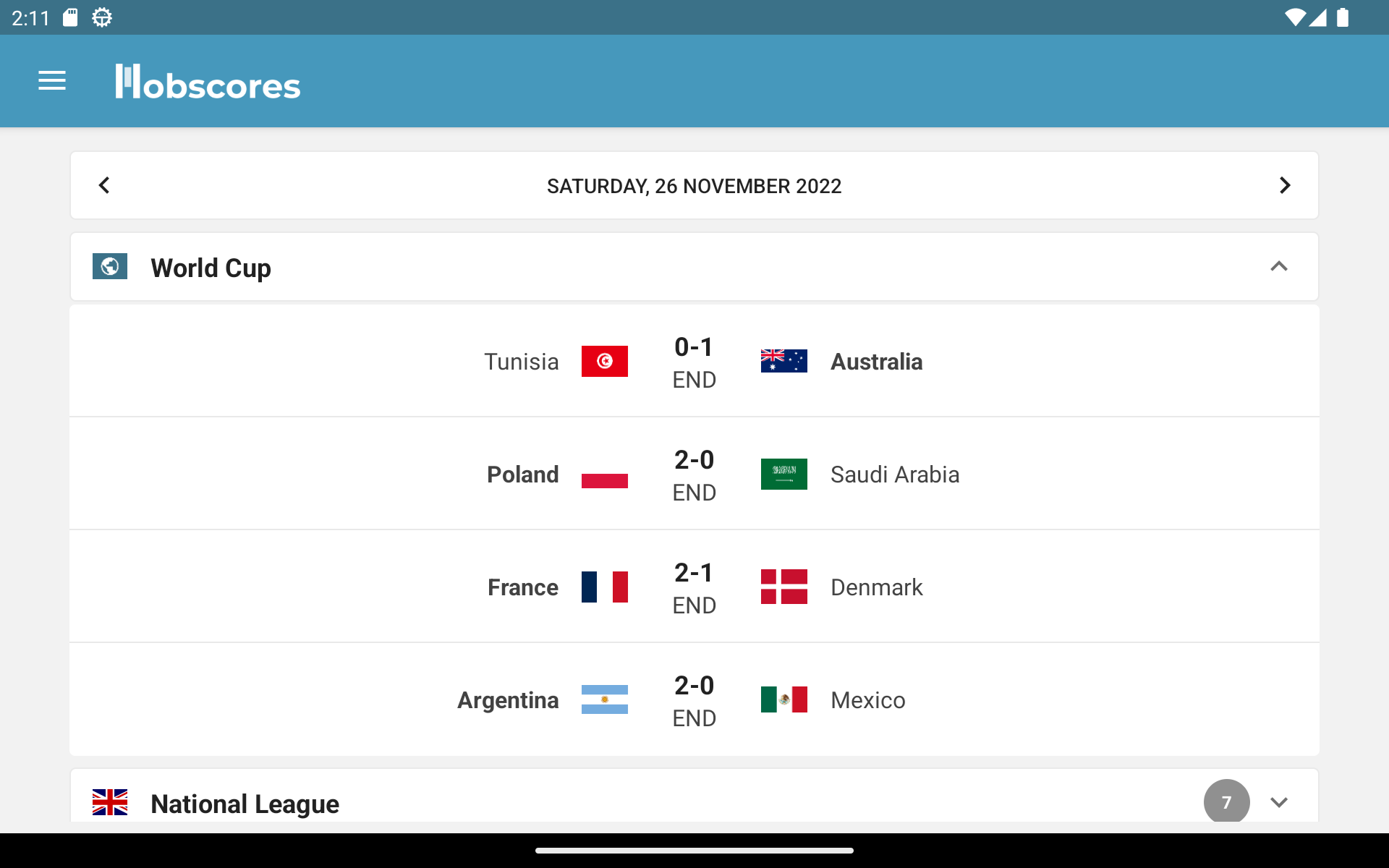 Download Soccer Scores Live for Windows Phone