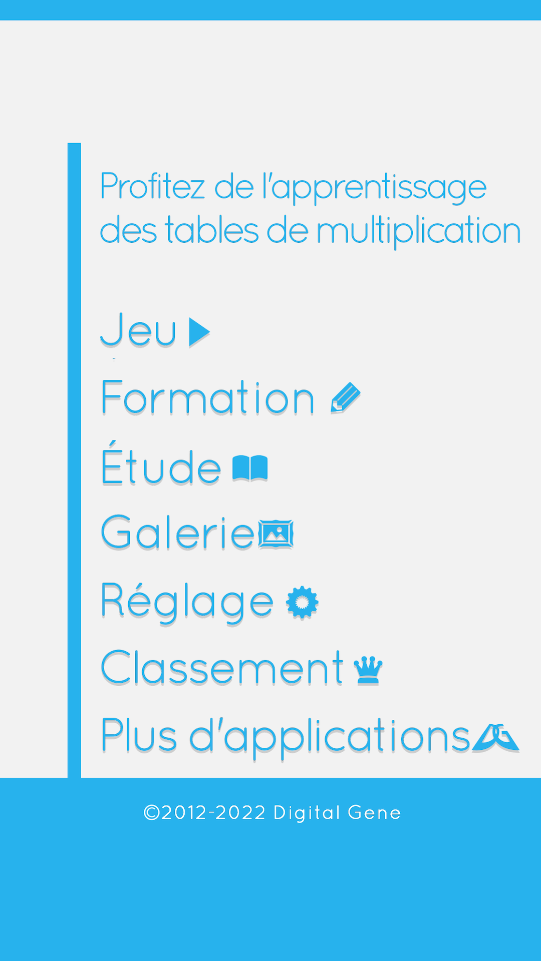 L'apprentissage des tables de multiplication