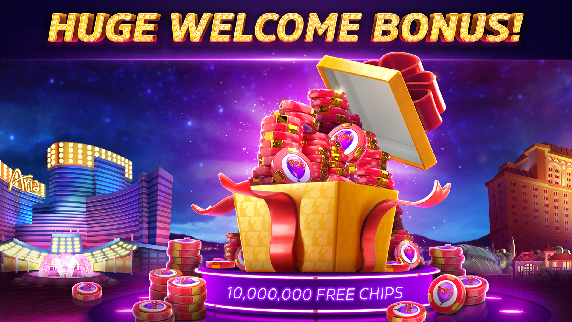 Free Online Slots, Slot Machine Games Banner, Gambling Casino