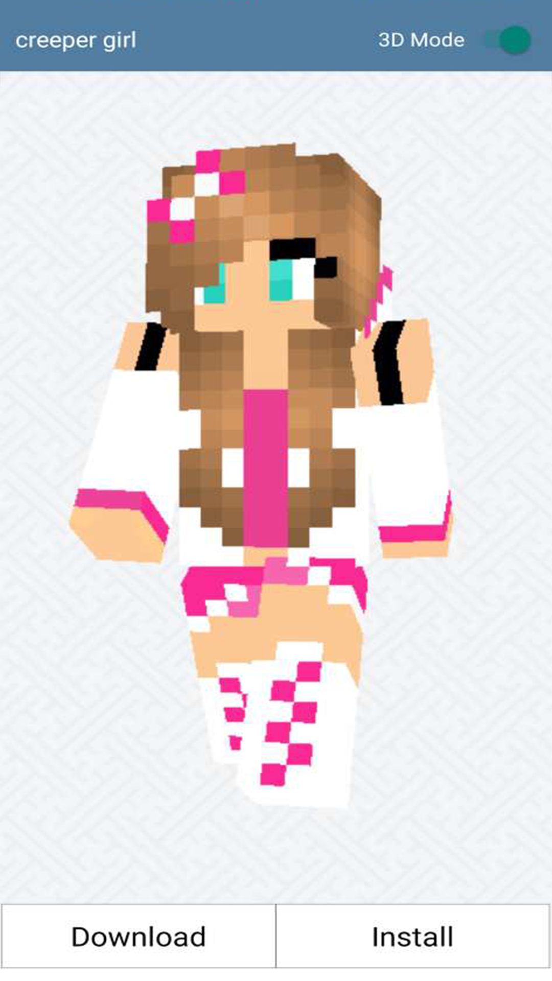 Cute Pink Girl, Nova Skin