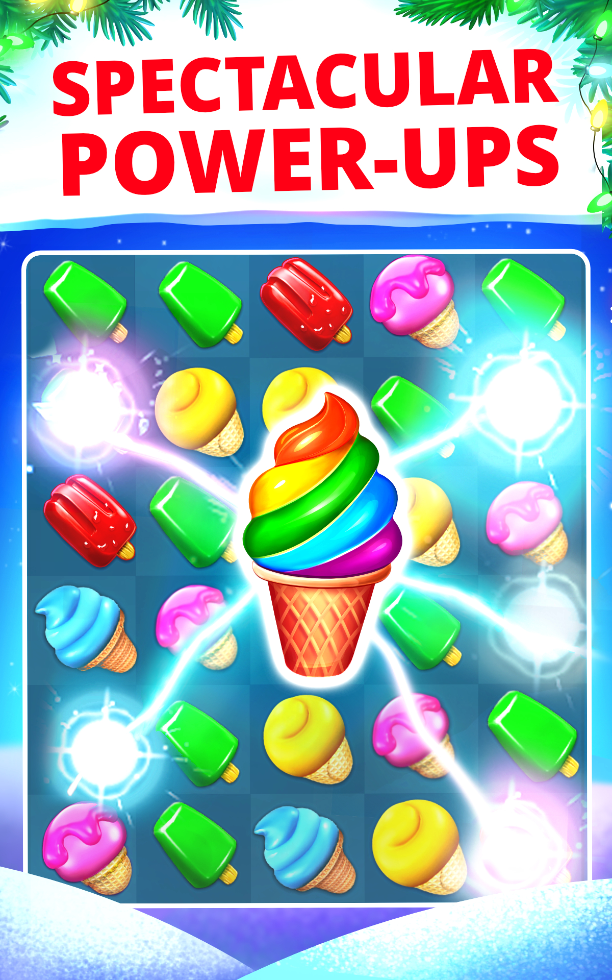 Ice Cream Paradise - Delicious Match 3 Games on Kindle Fire, Fun