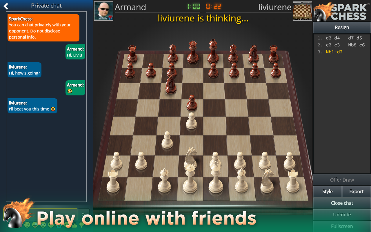 sparkchess.com - SparkChess: Play chess online  - Spark Chess