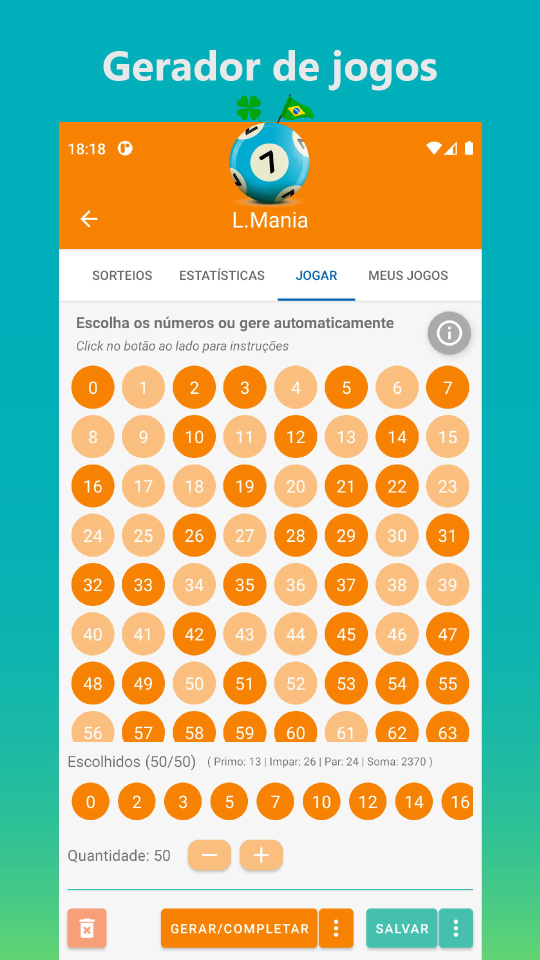 Loto BR - Gerador de Jogos da Loteria - Microsoft Apps