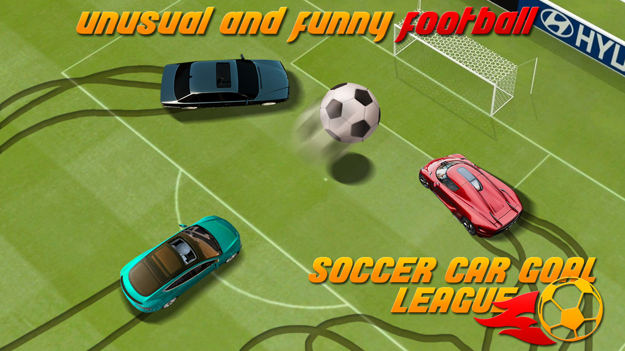 Fun soccer league with cars for two players — play online for free