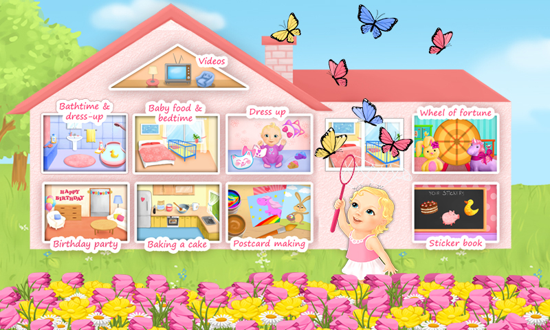 Sweet Baby Girl Dream House - Bath, Dress Up, Feed and Take Care of Little Baby  Girl Alice, Bake a Cake and Play Birthday Party::Appstore for  Android