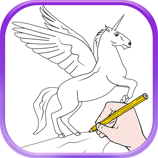 unicorn drawings with wings easy