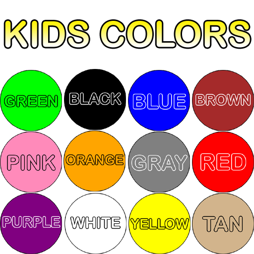 The color blocks represent white, tan, yellow, orange, red, pink, purple,  blue, green, brown, gray and black.