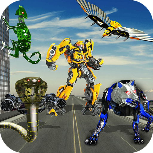 Multi Robot Survival Battle, Multi Robot Transform Wolf, Snake, Falcon &  Lizard, robots at ultimate war