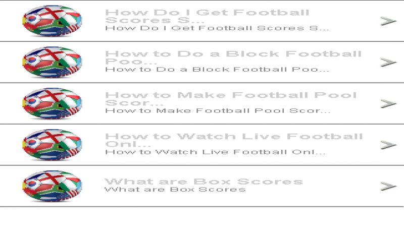 Football Live Scores - Microsoft Apps