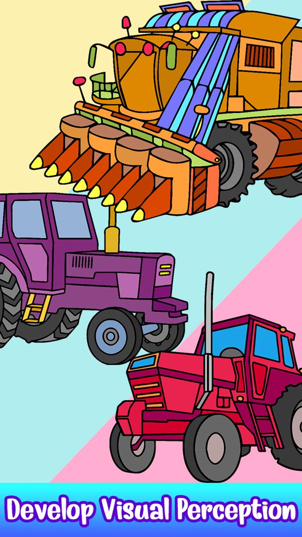 Super Cool Trucks, Tractors, and Cars Coloring Book: Learn How Vehicles Help Us Get Stuff Done! [Book]