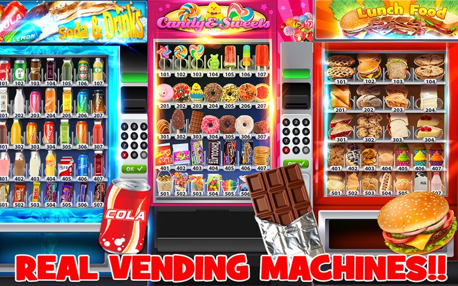 Real Vending Machine Simulator - Kids Snack Machines & School Lunch Food  Maker Games FREE - Microsoft Apps