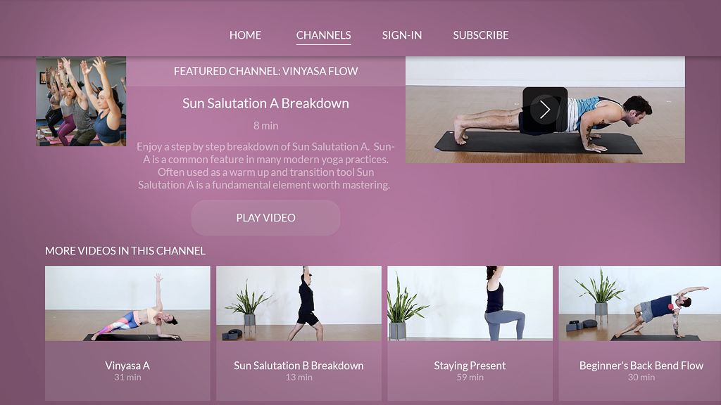 Purple at Home  Purple At Home: Purple Yoga's On Demand Fitness Platform