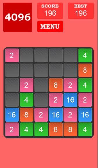 2048 Multi - 8x8, 6x6, 4x4 tiles in one app!