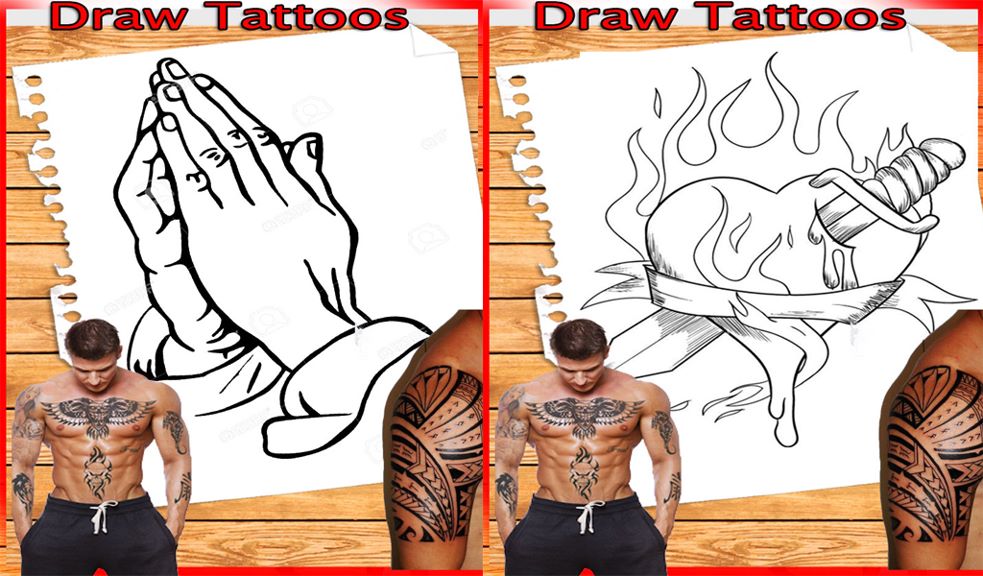 Sketchbook: Tattoo Heart Design (Paperback)