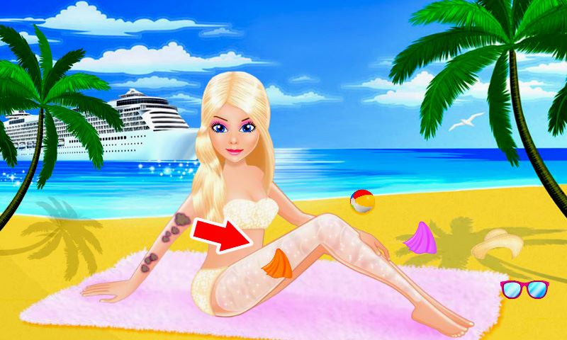 Barbie beach online games