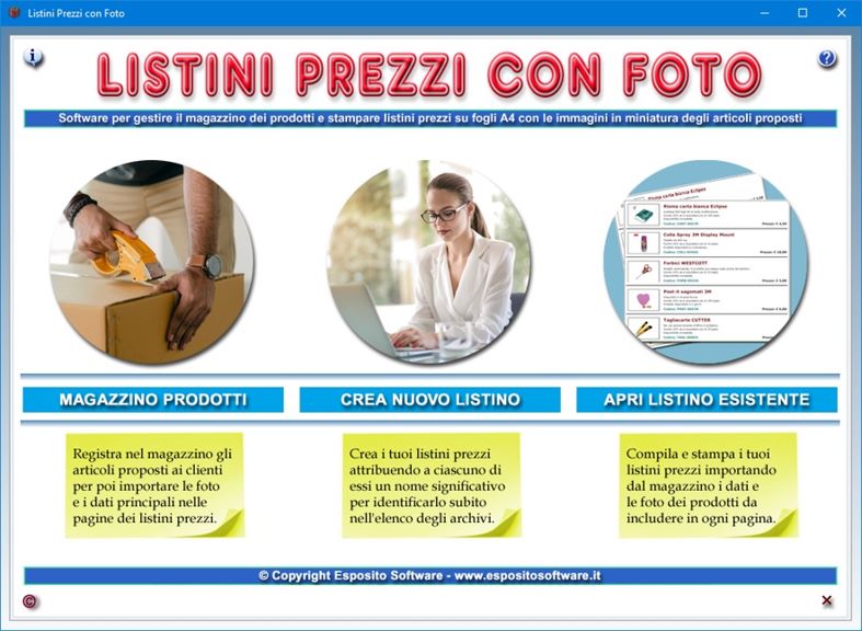 Listini Prezzi con Foto Microsoft Apps