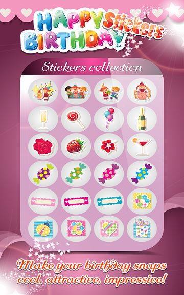 Happy birthday stickers - Official app in the Microsoft Store