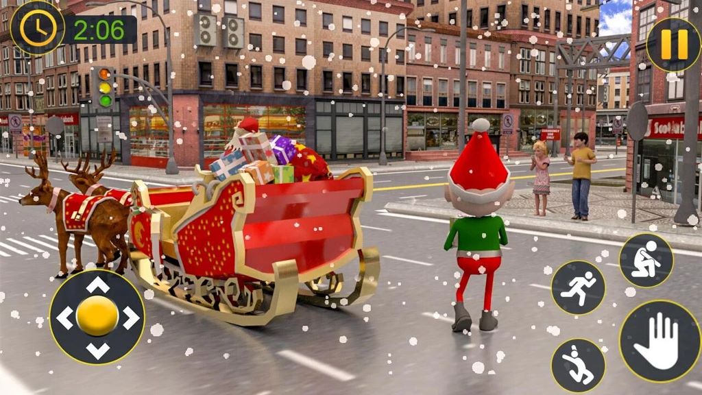 🕹️ Play Santa Delivered Gift Game: Free Online Santa Clause