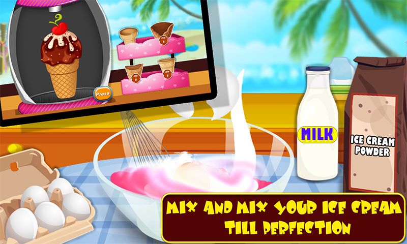 Ice Cream Maker - cooking game & snacks cookie coffee chocolate  inside::Appstore for Android