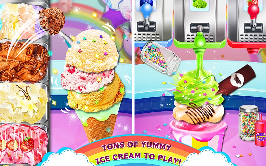 Rainbow Ice Cream Kitchen Van 3D - Unicorn Party Food Maker & Ice Cream  Maker - Microsoft Apps