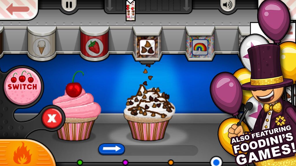 Papa's Cupcakeria To Go!, Apps