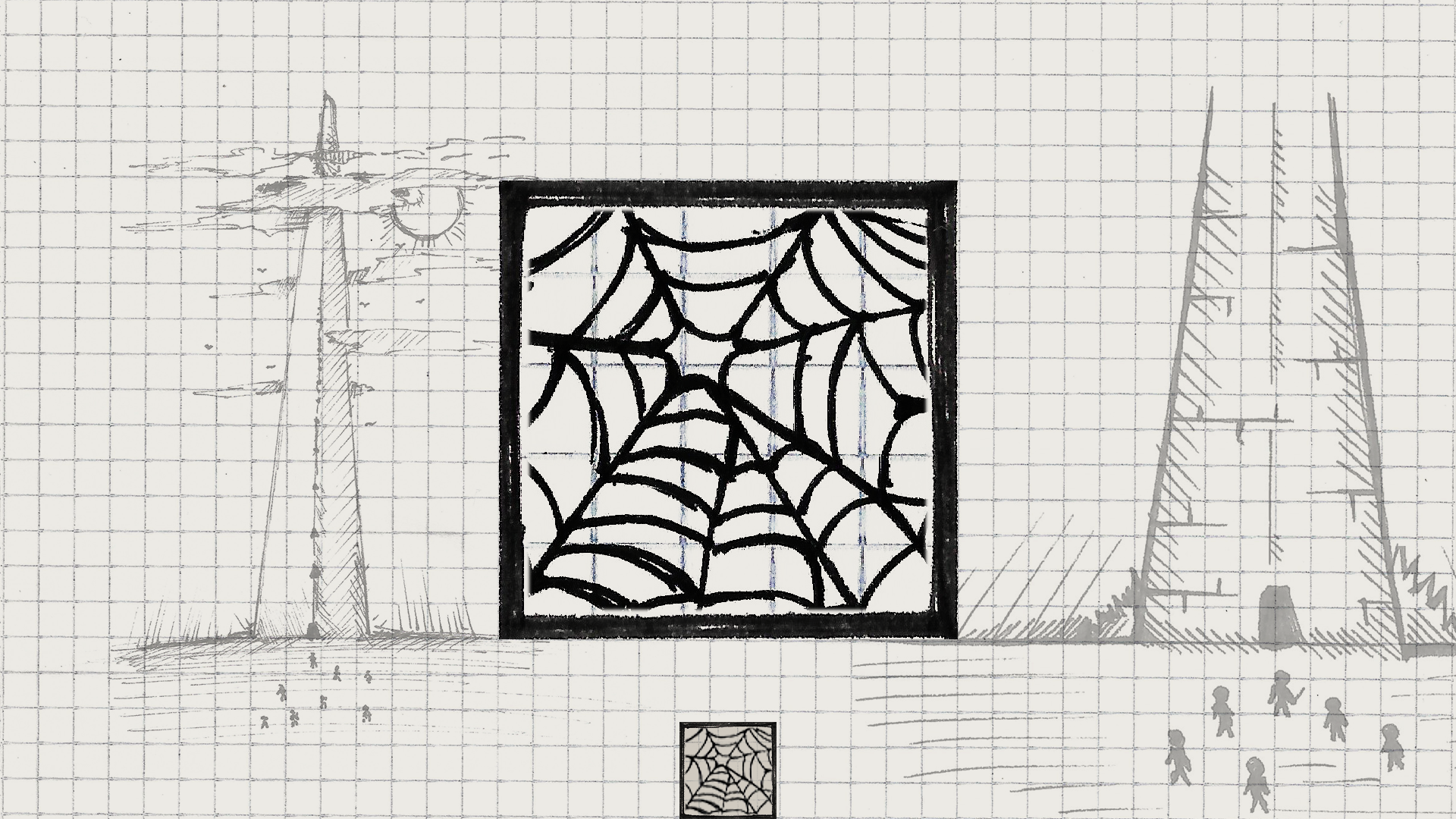 Icon for Web. We hate the spider web