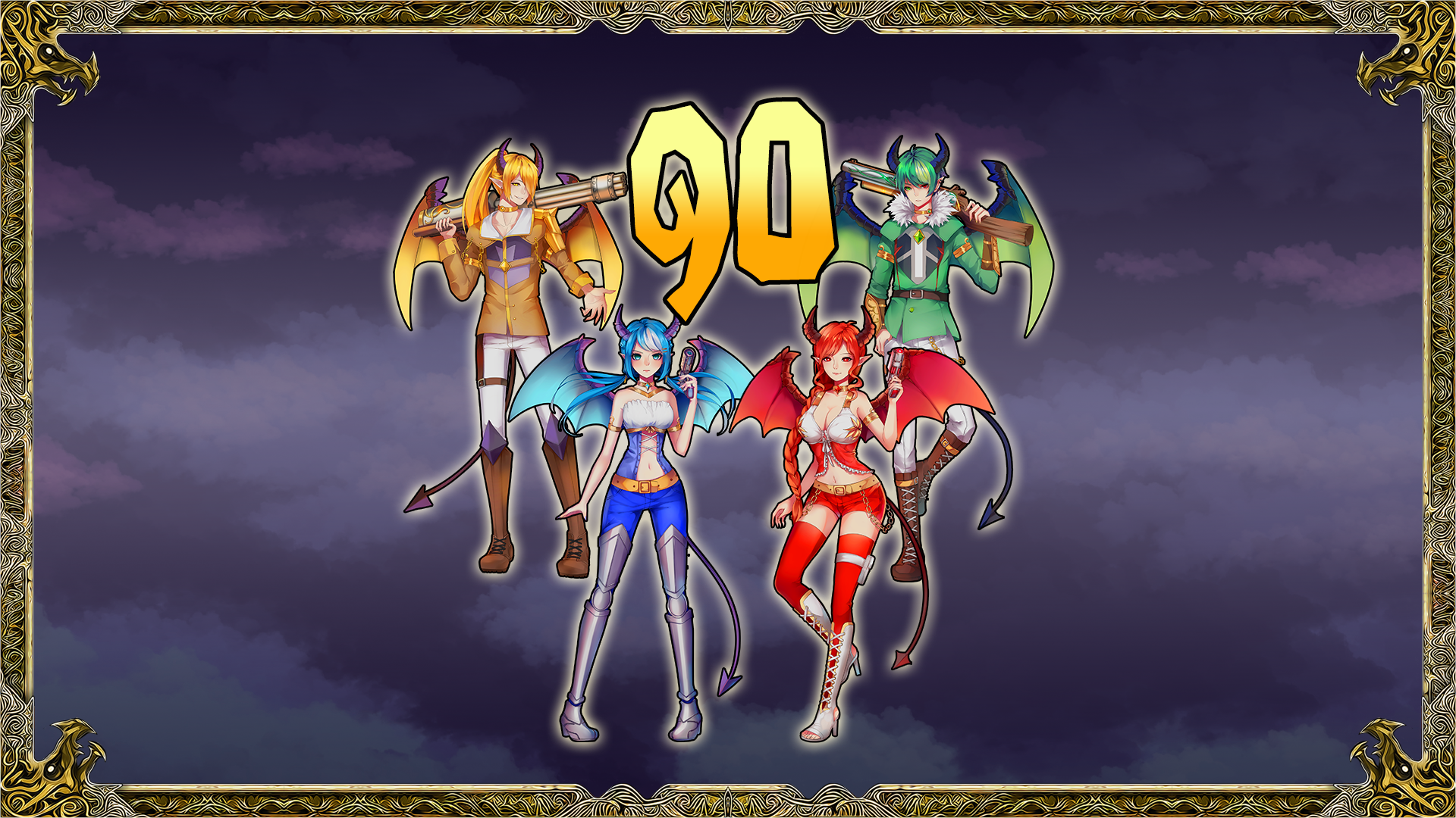Icon for Level 90 to all the characters