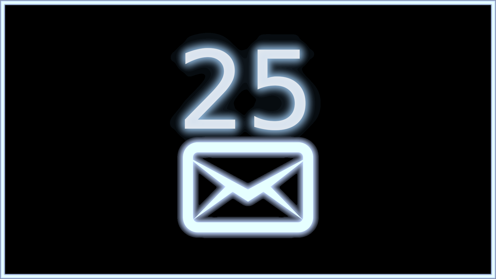 Icon for 25 letters