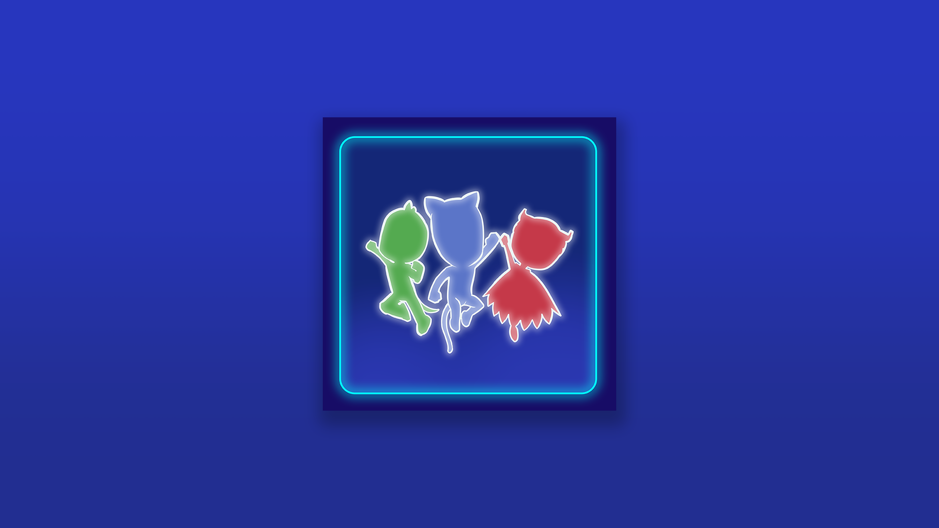 Icon for PJ Masks, all shout hooray...
