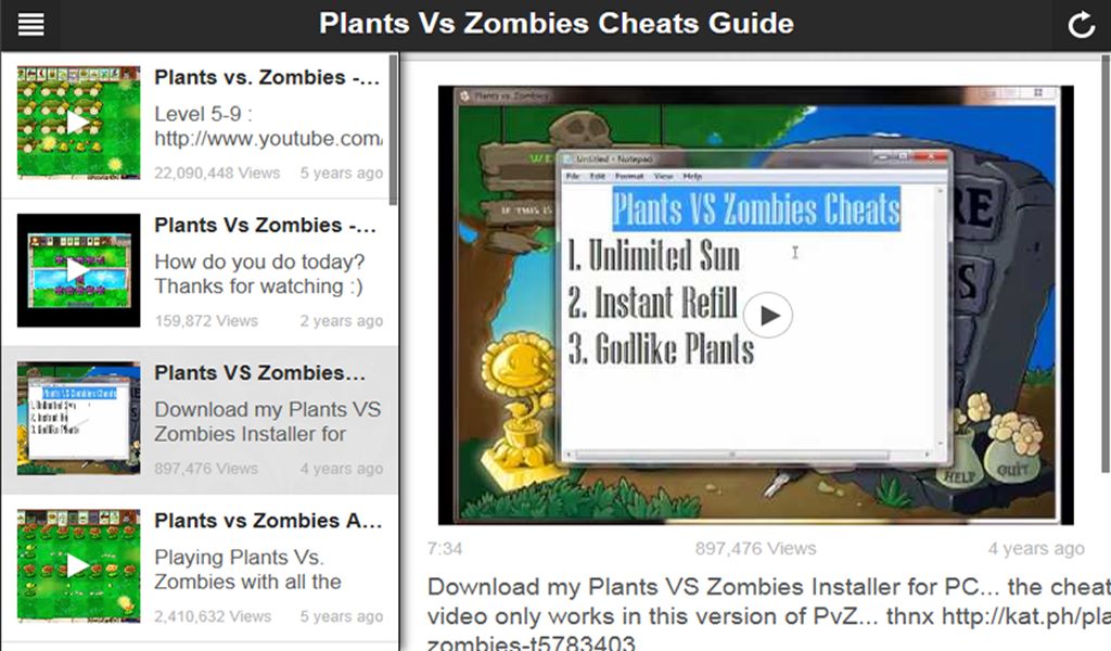 plants vs zombies cheat