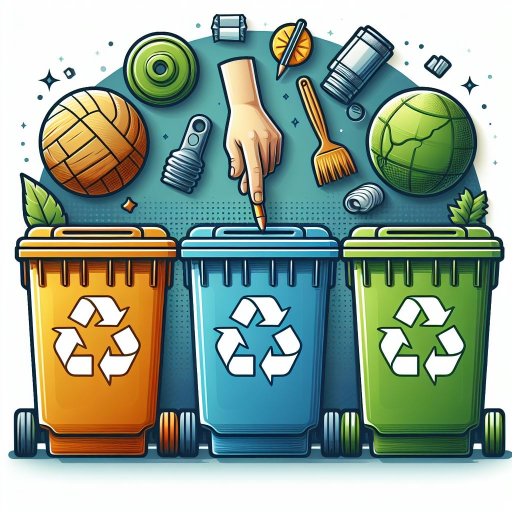 Garbage Truck and Recycle Bin - Trash sort