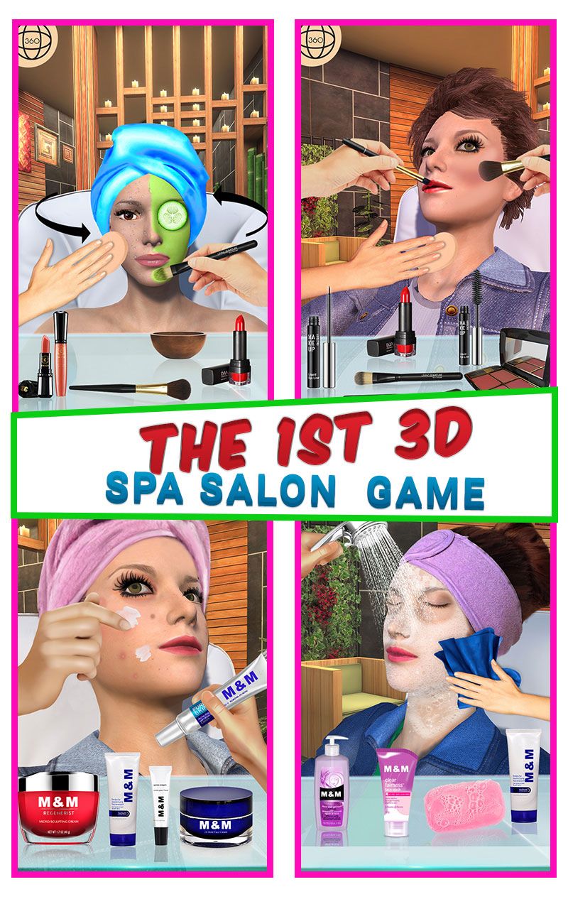 Face Makeup & Beauty Spa Salon Makeover Games 3D: face spa mask apply, spa  tools makeup princess & makeover like Barbie, princess makeover salon for  girly beautiful girls love spa makeup fashion