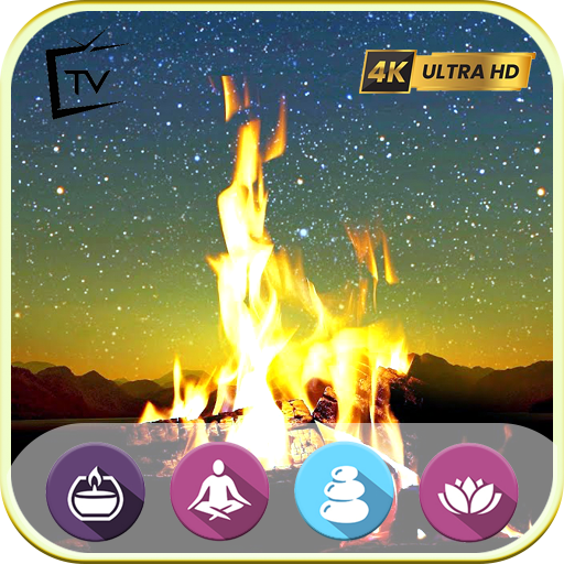 Beautiful Log Fireplaces HD: Relaxing Fireplace with Burning Logs and Crackling Fire Sounds For Tablets And Fire TV - NO ADS