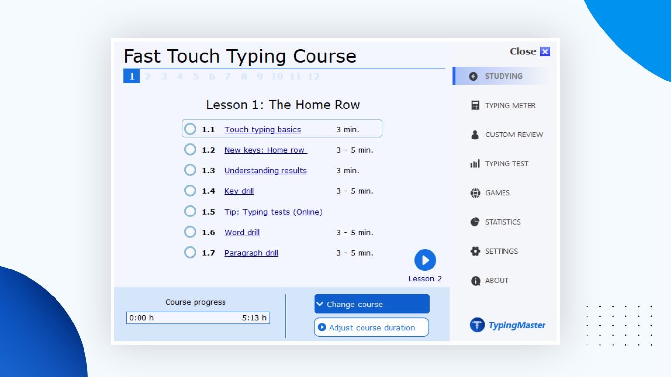 Typing Master - Learn To Type & Test Your Skills