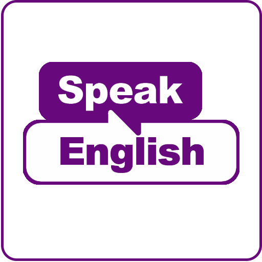 Speak English icon. Can your friends speak english
