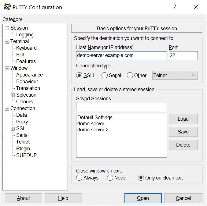 PuTTY - PC - (Windows)