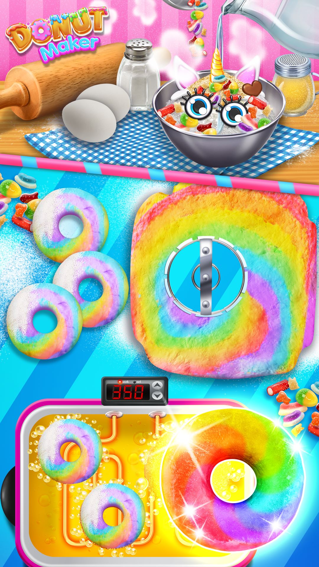 Donut Yum - Rainbow Kids Candy Donut Maker - Microsoft Apps