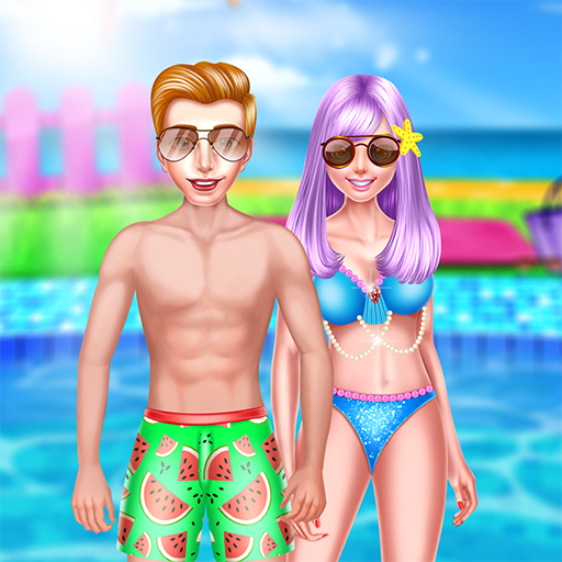 Cute Couples Pool Party